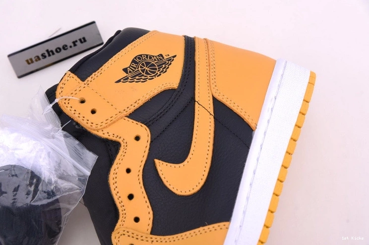 Jordan Air OG Black 1 Retro High 555088-701 Pollen 0205